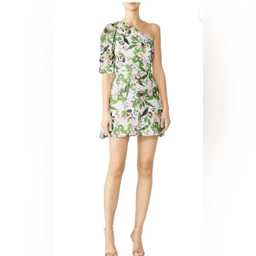 Tropo Dreams Mini Dress La Maison Talulah One Shoulder Size Medium
